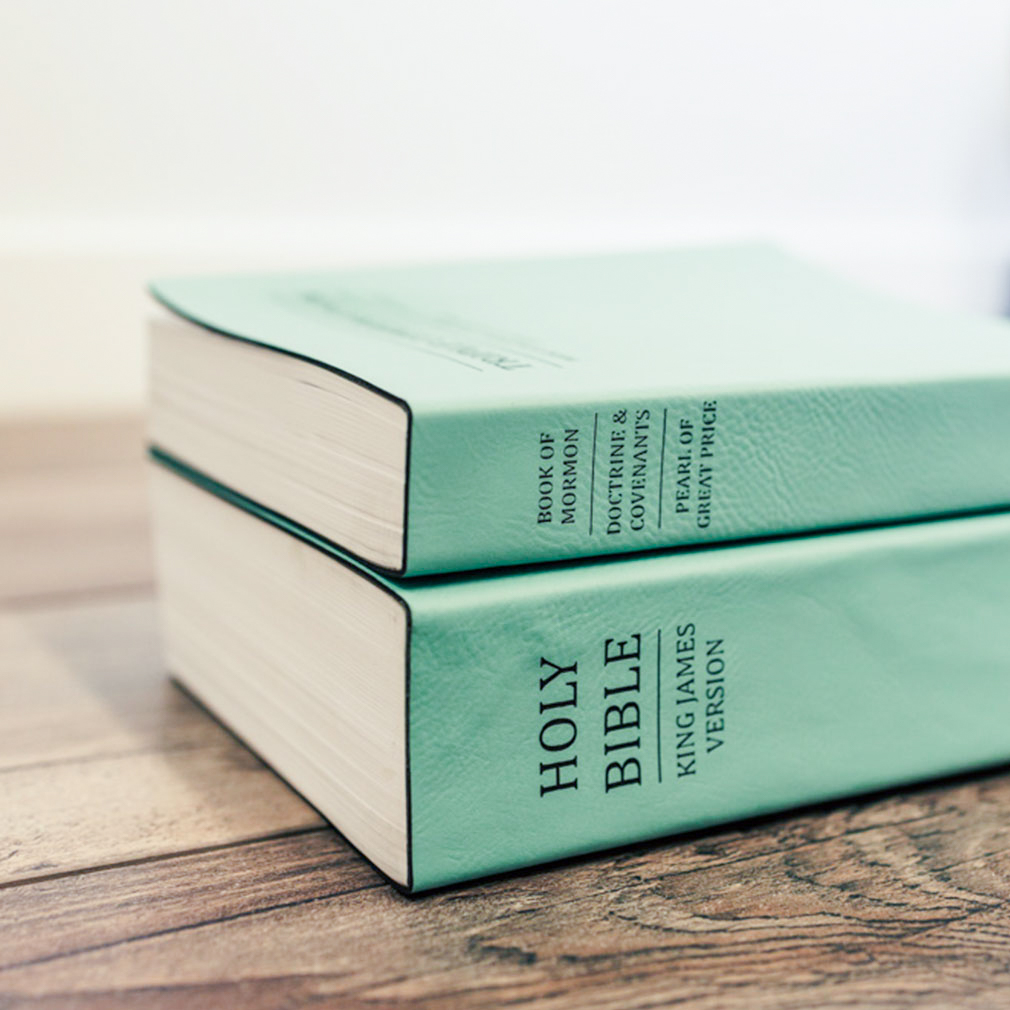 Basic Leatherette Triple - Teal | Color LDS Scriptures in Pink